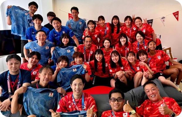 プロバレーボールチームへの帯同