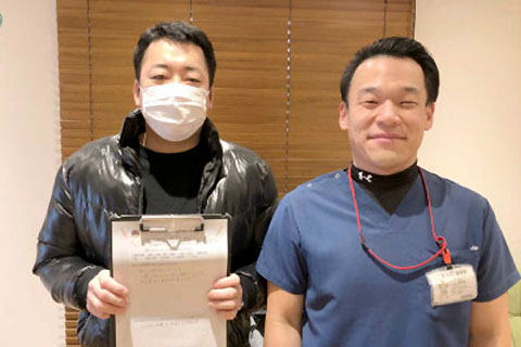 目に見えて身体が改善されました