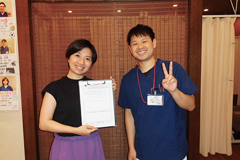 目に見えて姿勢が改善されていて嬉しかったです