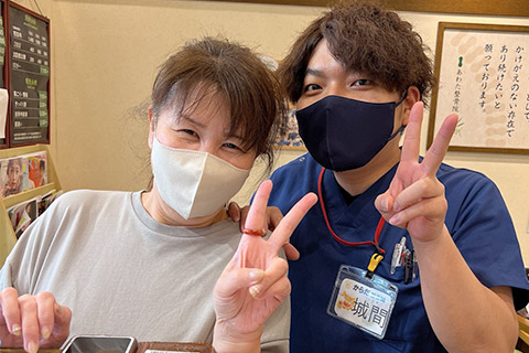 通い始めて体も楽になり、痩せてきました