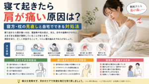 寝て起きたら肩が痛い
