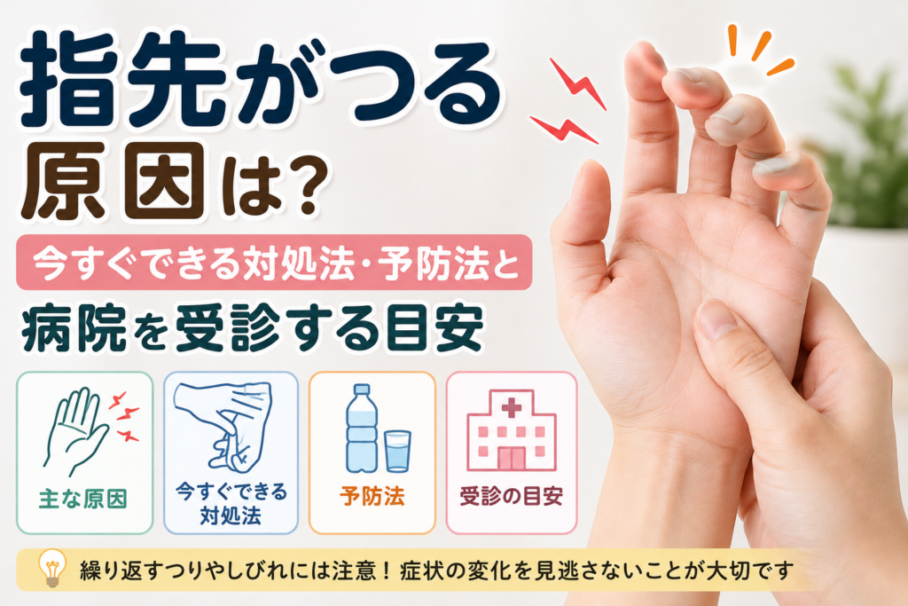 指先がつる
