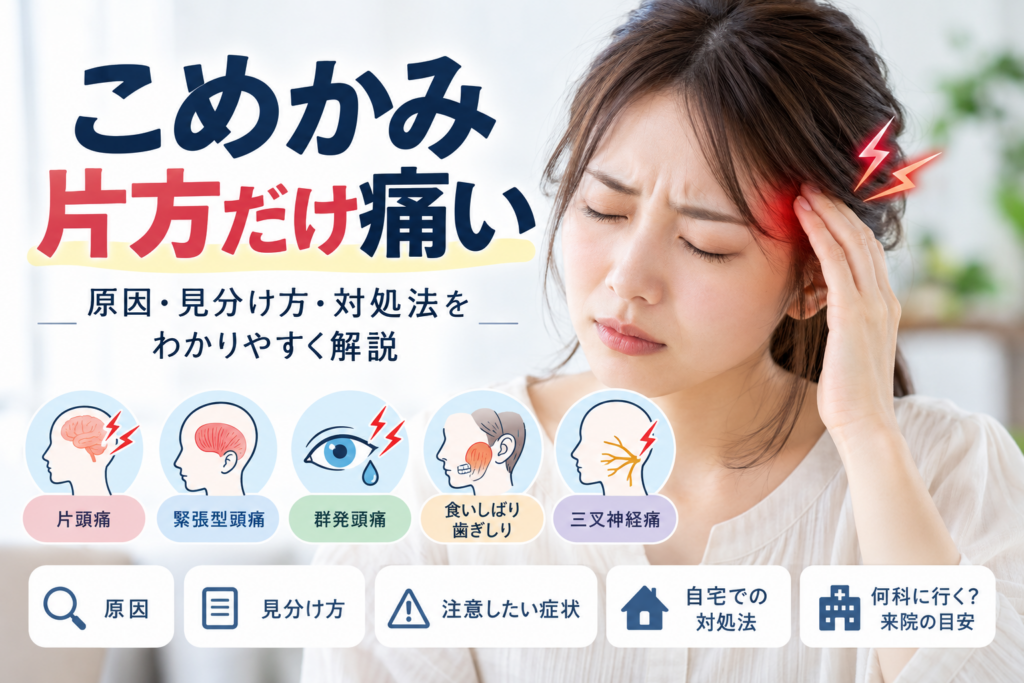 こめかみが痛む