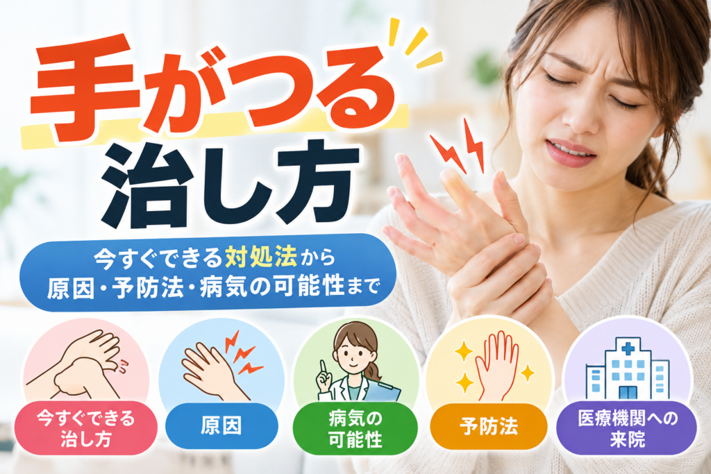 手がつる