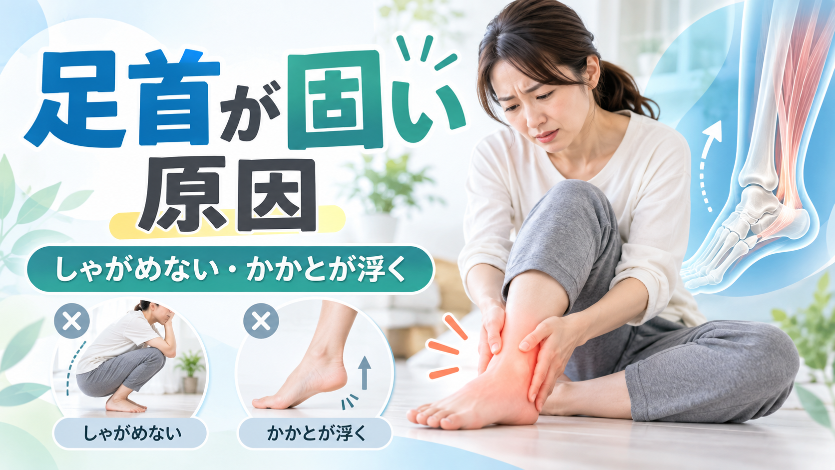 足首が固い